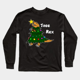 Tree Rex Funny Dinosaur Christmas Holiday Party T-Rex X-Mas Long Sleeve T-Shirt